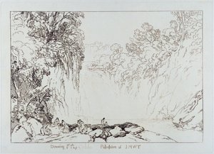 La Chute du Clyde, gravé par Charles Turner (1773-1857) 1859-60 - Joseph Mallord William Turner